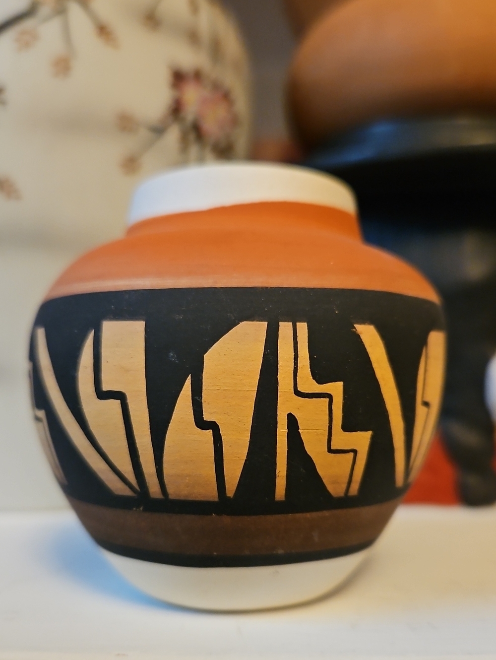 Ute Mountain Signed Journey  Southwestern Vase Jar Pot Pottery Vintage